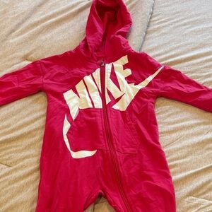 Nike Kids Hot Pink Hooded One Piece